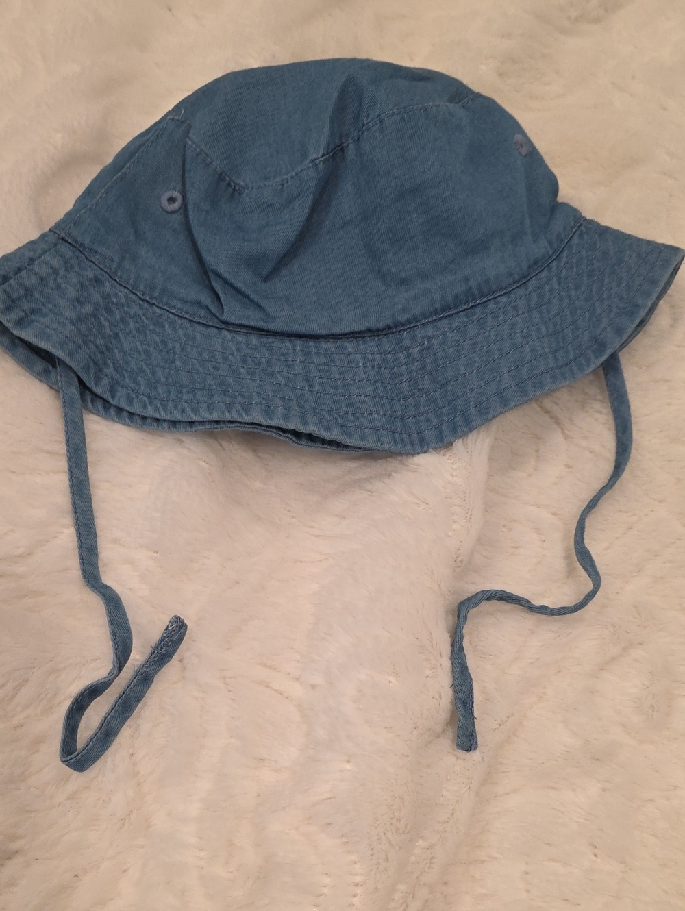 H&M Blue Toddler Bucket Hat with Chin Ties